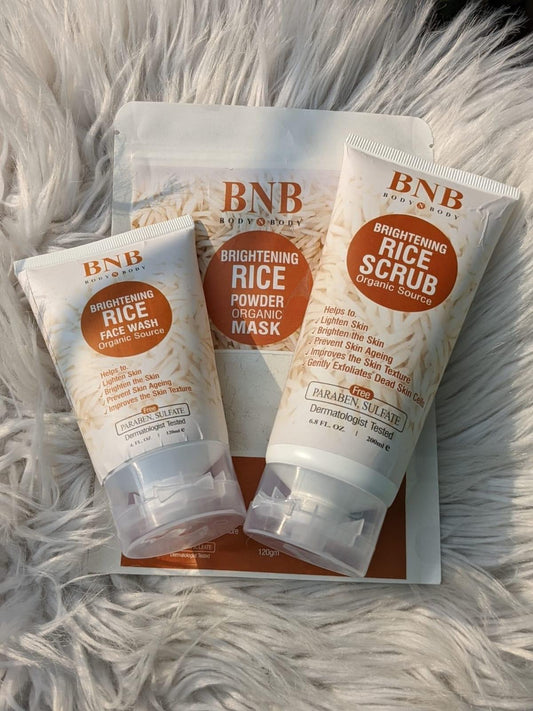 RICE EXTRACT BRIGHT AND GLOW KIT (3 in 1) | BNB | ORIGINAL
